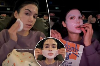 Influencer’s movie theater skincare post sparks outrage