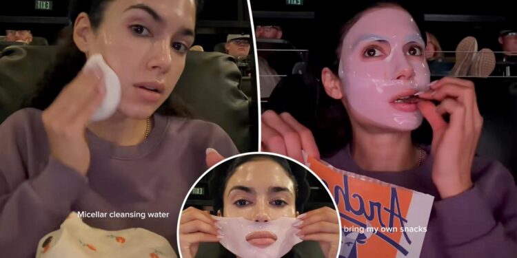 Influencer’s movie theater skincare post sparks outrage