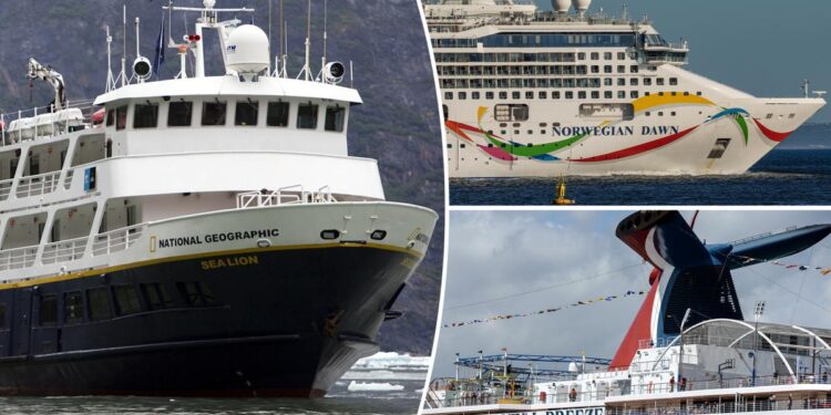 7 cruise ships with the worst CDC sanitation scores