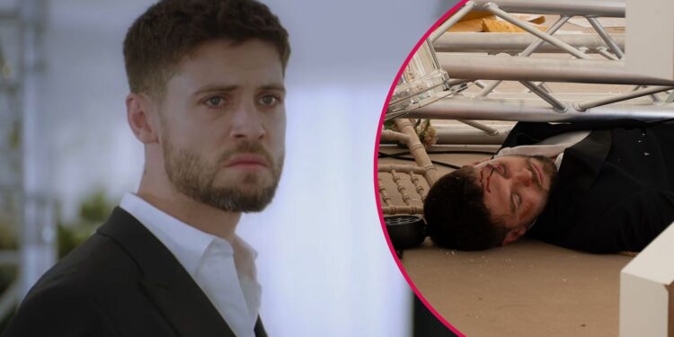 Ned Porteous’ future on Emmerdale confirmed as fans fear Joe Tate is dead after explosive wedding crash