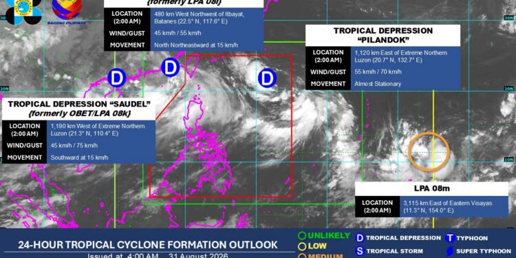 Triple tropical cyclones enhance southwest monsoon, threatening Luzon and Visayas