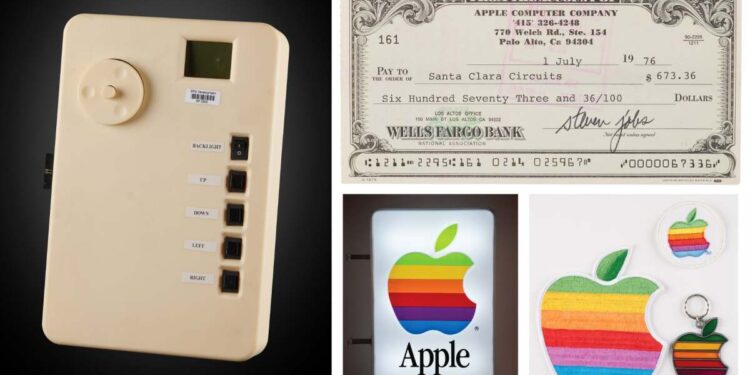 A ton of Apple memorabilia is up for auction, including Steve Jobs’ 8th grade science fair project