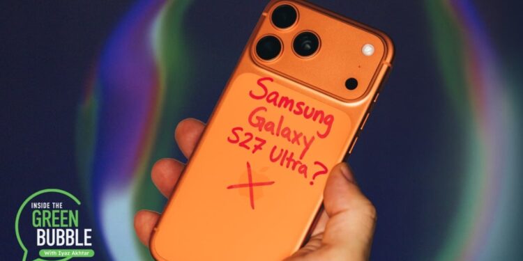 Galaxy S27 Ultra leaks: iPhone-like camera bump
