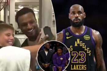 Bronny James hilariously says LeBron James’ departure is ‘whatever’