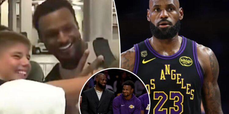 Bronny James hilariously says LeBron James’ departure is ‘whatever’