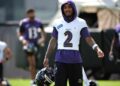 Ravens star Nate Wiggins carted off in potential injury blow