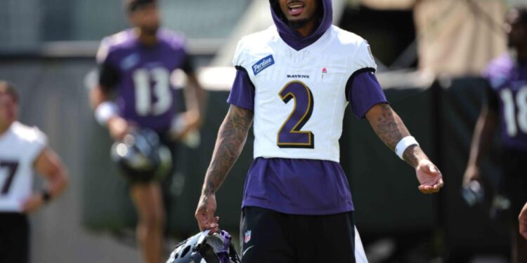 Ravens star Nate Wiggins carted off in potential injury blow Ravens star Nate Wiggins carted off in potential injury blow