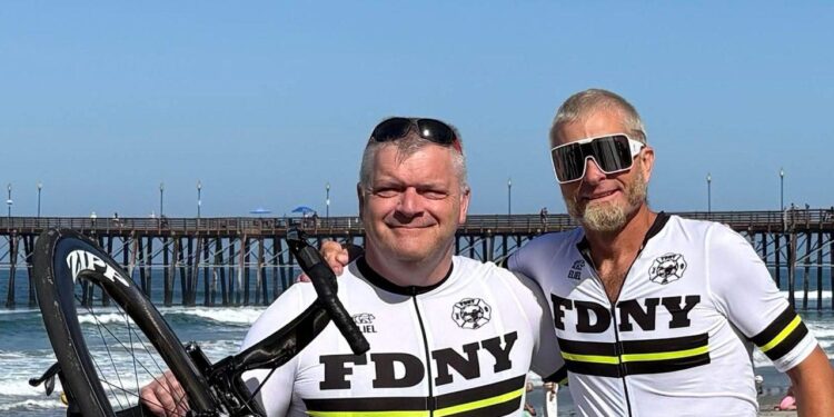 Navy veterans bike coast to coast for 9/11 tribute amid 25th anniversary Navy veterans bike coast to coast for 9/11 tribute amid 25th anniversary