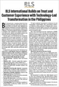 BLS International Builds on Trust and Customer Experience with Technology-Led Transformation in the Philippines