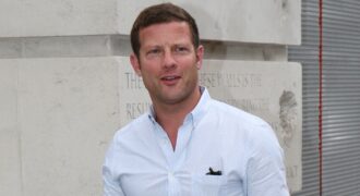 Dermot O’Leary topless with rarely-seen wife in romantic holiday snapshot