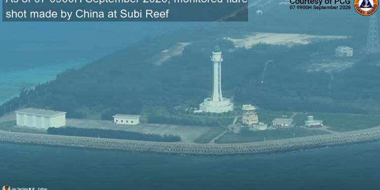 China forces fire multiple flares at unarmed PCG aircraft over Spratlys