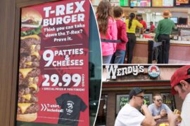 Wendy’s previously banned 9-patty burger returns