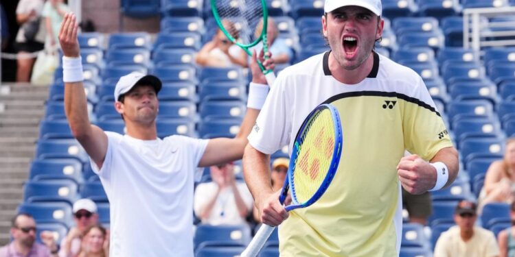Wild-card American doubles duo pulls off another upset at US Open