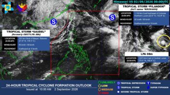 PAGASA monitors three weather disturbances, raises rainfall warning over seven areas