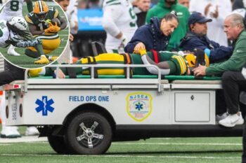 Packers receiver Jayden Reed’s season over after frightening neck injury vs. Jets