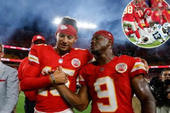 Chiefs beat Colts in overtime after bizarre sequence nearly cost them game