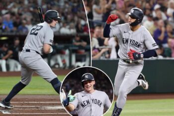 Aaron Judge-less Yankees deliver all-around dominant win over Dbacks