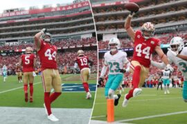 49ers’ Kyle Juszczyk fined for longtime ‘chugging’ celebration 49ers’ Kyle Juszczyk fined for longtime ‘chugging’ celebration
