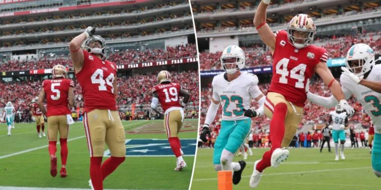 49ers’ Kyle Juszczyk fined for longtime ‘chugging’ celebration