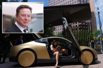 Elon Musk launches steering-wheel-free Tesla Cybercabs