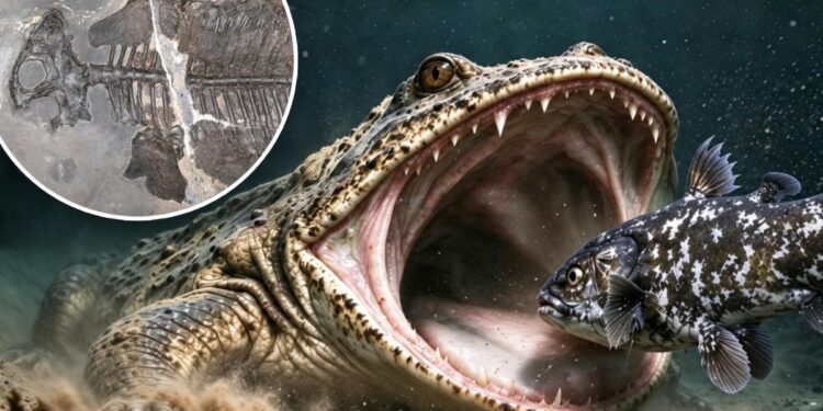 ‘Chunky’ fossils provide first evidence of sea-going amphibian