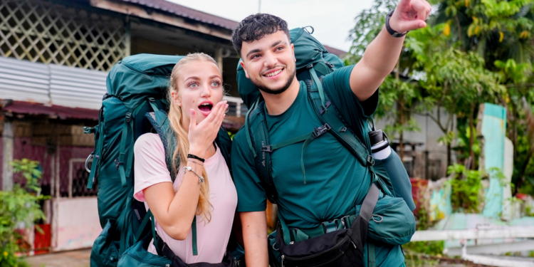 Princess and Junior Andre pictured as they set off for Celebrity Race Across the World 2026