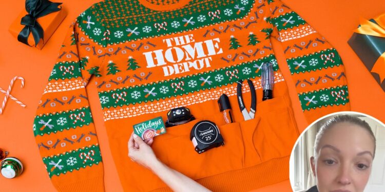 Home Depot drops first-ever holiday sweater with built-in tool belt — and it’s already sold out Home Depot drops first-ever holiday sweater with built-in tool belt — and it’s already sold out