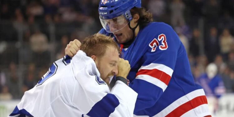 Matt Rempe makes ‘impact’ and gets in fight in return to lineup Matt Rempe makes ‘impact’ and gets in fight in return to lineup
