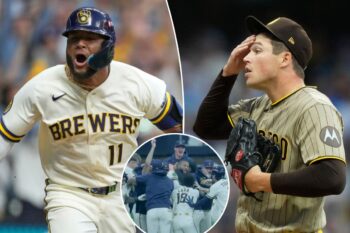 Jackson Chourio makes history with walk-off hit off Mason Miller as Brewers stun Padres