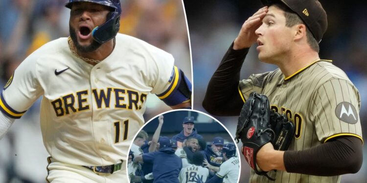 Jackson Chourio makes history with walk-off hit off Mason Miller as Brewers stun Padres