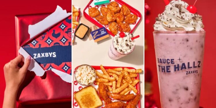 Zaxbys debuts two new holiday menu items — and some are accusing them of ripping of CFA